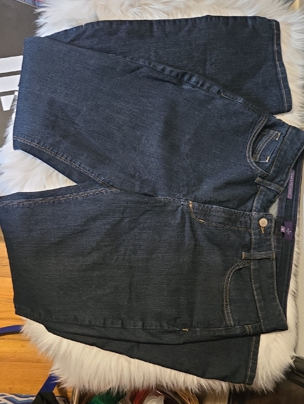NYDJ Straight Leg Dark Blue Jeans